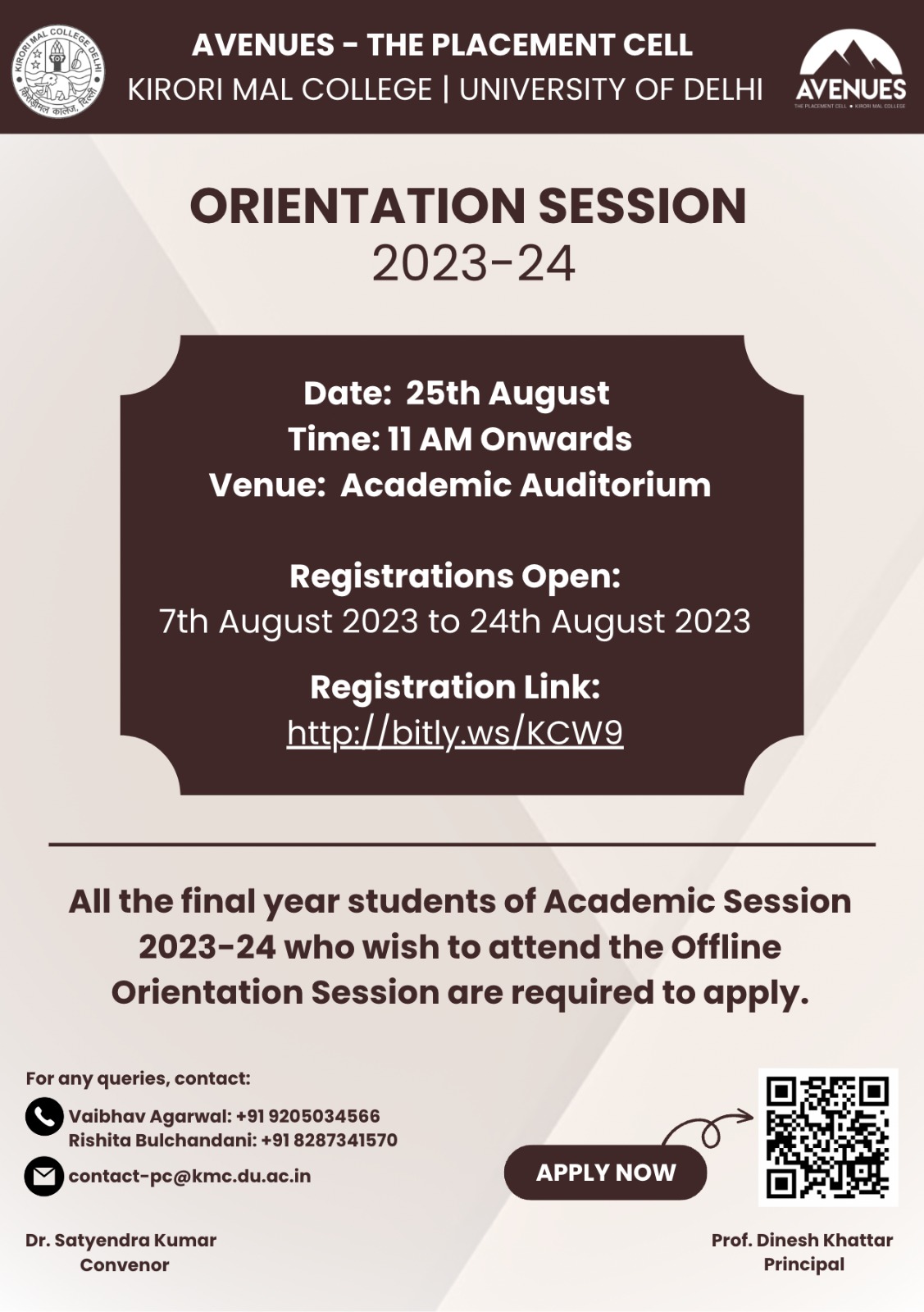 Placement Orientation Session