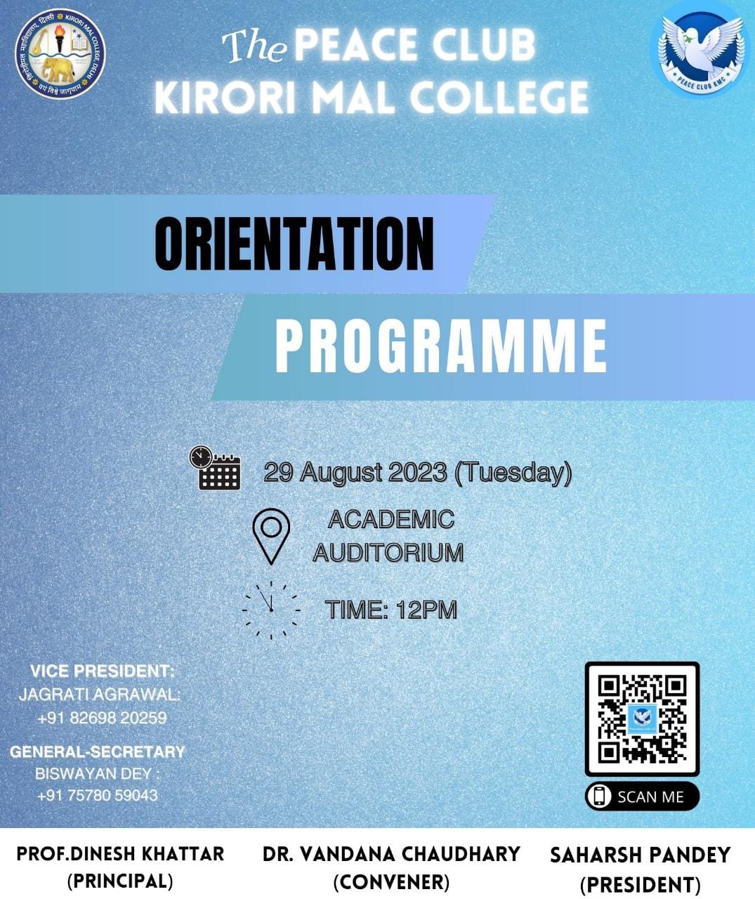 The Peace Club Orientation Session